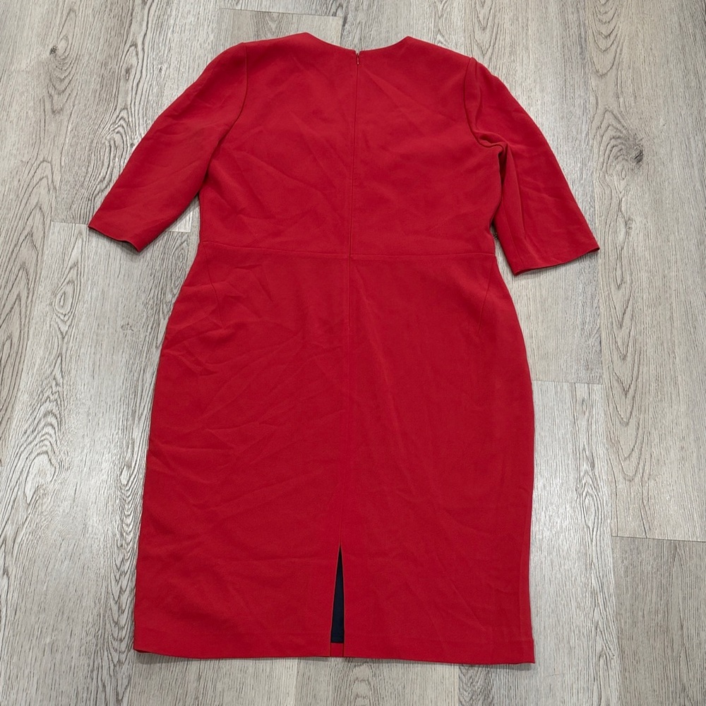 Lafayette 148 New York Red Midi Dress - Picture 4 of 4